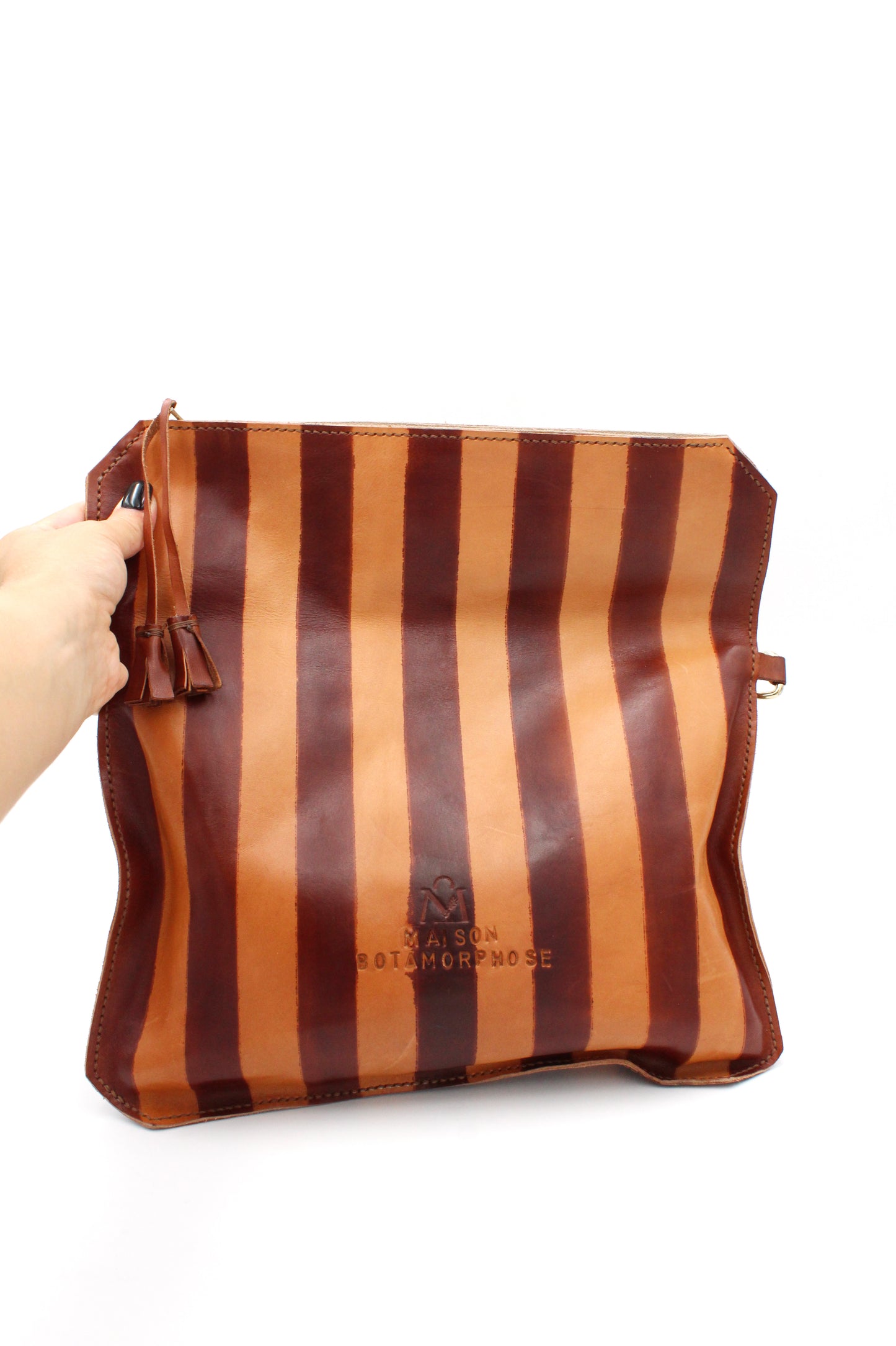 Large Striped Pouch/Bag